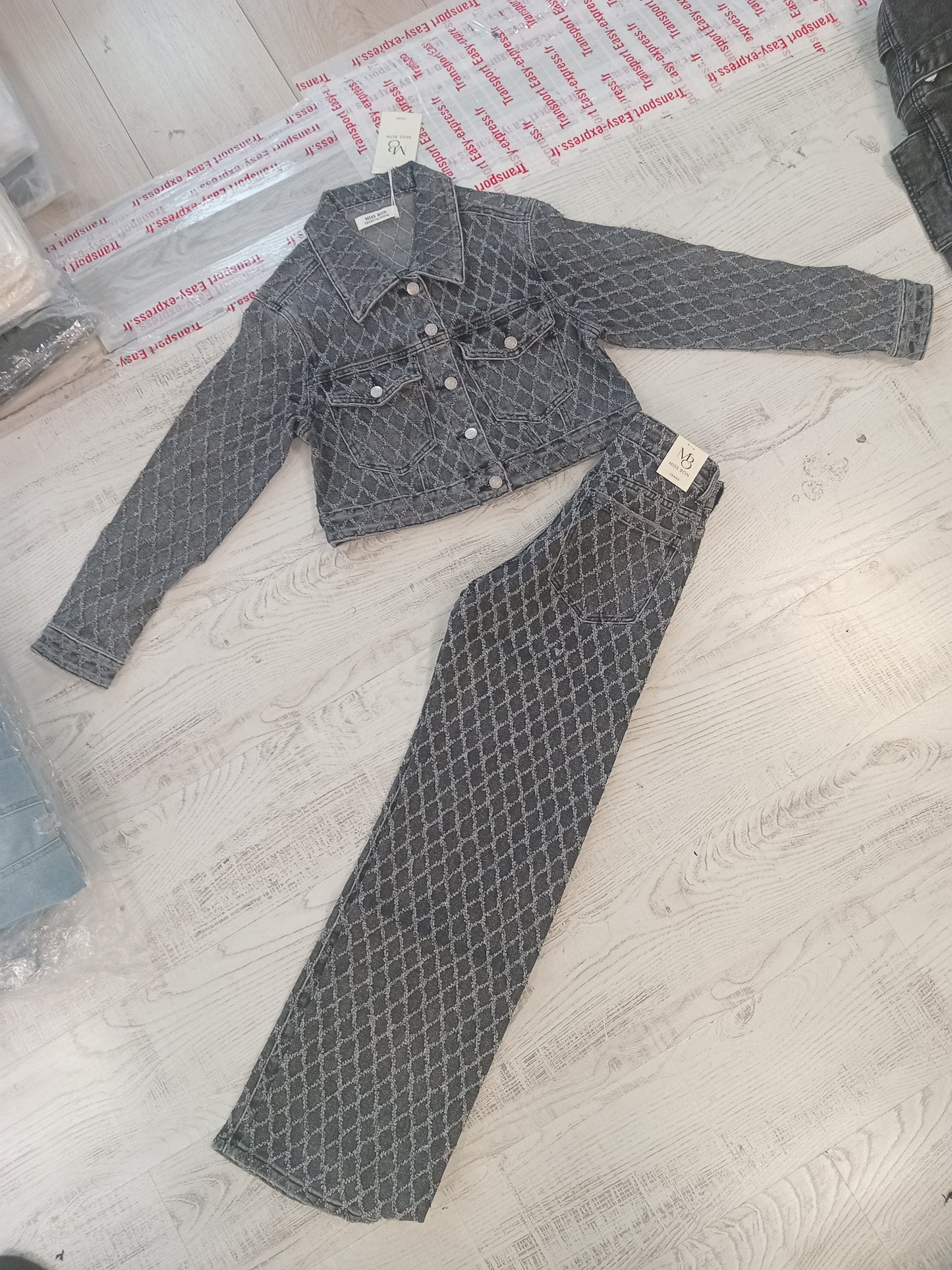 Techtured jeans set