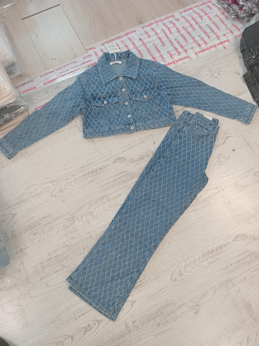 Techtured jeans set